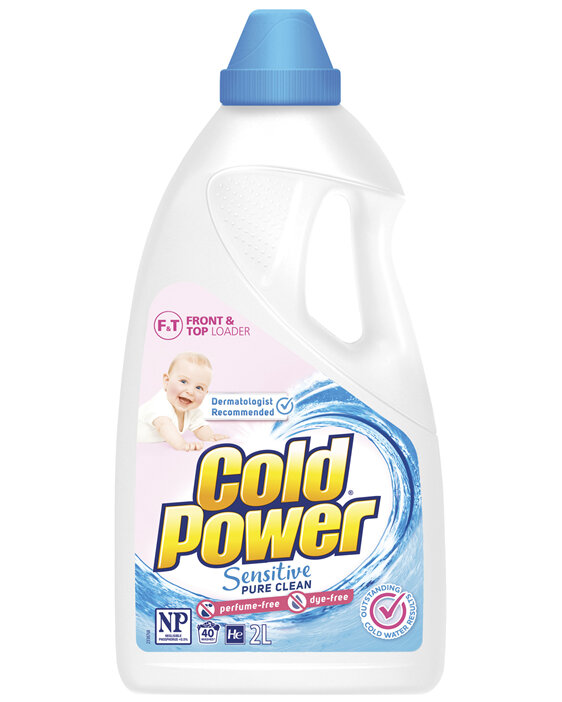Cold Power Sensitive Pure Clean, Liquid Laundry Detergent, 2L