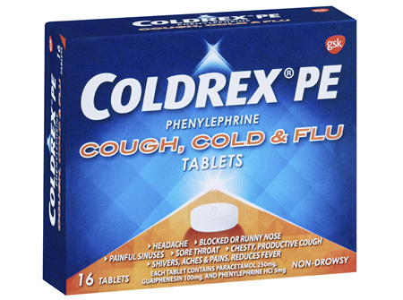Coldrex PE Cough Cold & Flu Tablet 16s