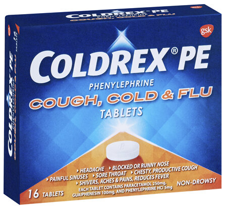 Coldrex PE Cough Cold & Flu Tablet 16s