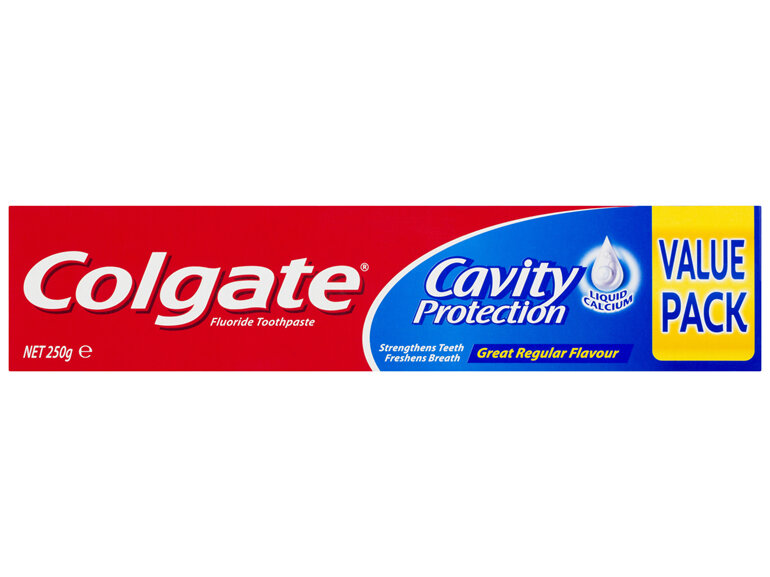 Colgate Cavity Protection Fluoride Toothpaste Great Regular Flavour Value Pack 250g