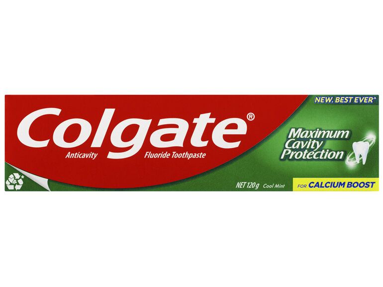 Colgate Cavity Protection Toothpaste, 120g, Cool Mint Flavour, for Calcium Boost