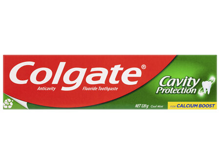 Colgate Cavity Protection Toothpaste, 120g, Cool Mint Flavour, for Calcium Boost