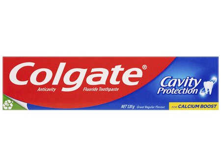 Colgate Cavity Protection Toothpaste, 120g, Great Regular Flavour, for Calcium Boost