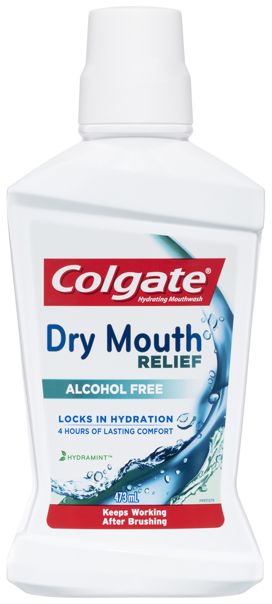 Colgate Hydrating Mouthwash, 473mL, Dry Mouth Relief, Alcohol Free, Hydramint