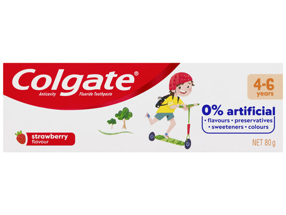 Colgate Kids Anticavity Toothpaste, 80g, Strawberry Flavour, For Children 4-6 years