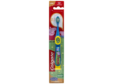 Colgate Kids Peppa Pig Manual Toothbrush for Children 2-5 Years, 1 Pack, Extra Soft Bristles,