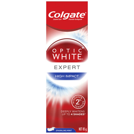 Colgate Optic White Luminous High Impact Teeth Whitening Toothpaste, 85g