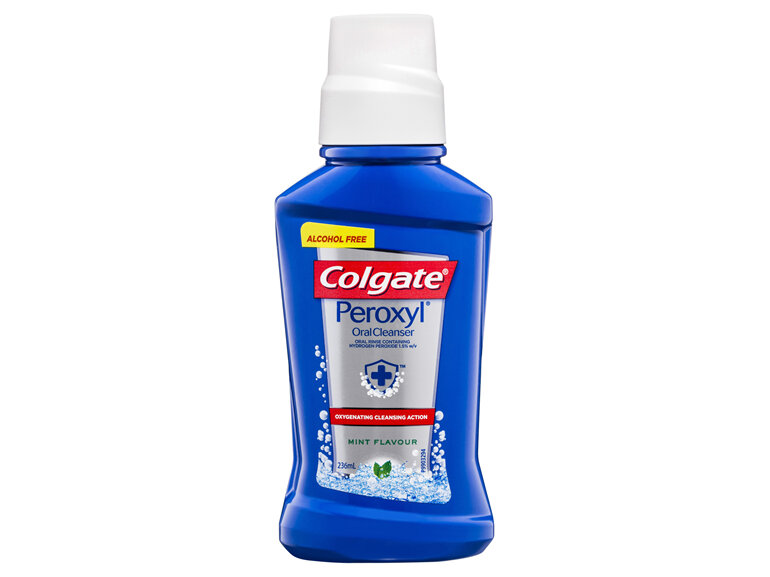 Colgate Peroxyl Mouthwash with Hydrogen Peroxide 236ml