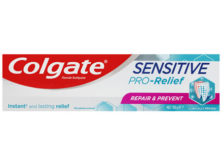 Colgate Sensitive Pro-Relief Repair & Prevent Toothpaste, 110g, Clinically Proven Sensitive Teeth