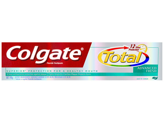 Colgate Total Advanced Fresh Fluoride Gel Toothpaste 12H antibacterial protection 190g