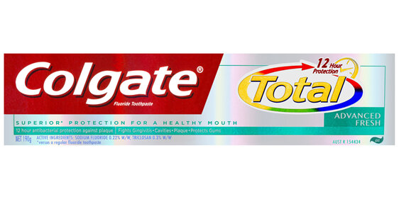 Colgate Total Advanced Fresh Fluoride Gel Toothpaste 12H antibacterial protection 190g