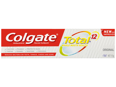 Colgate Total Original Antibacterial Toothpaste 115g, Whole Mouth Health, Multi Benefit