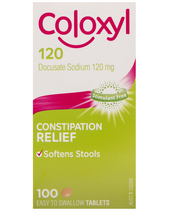 Coloxyl Stool Softener 120mg 100 tablets