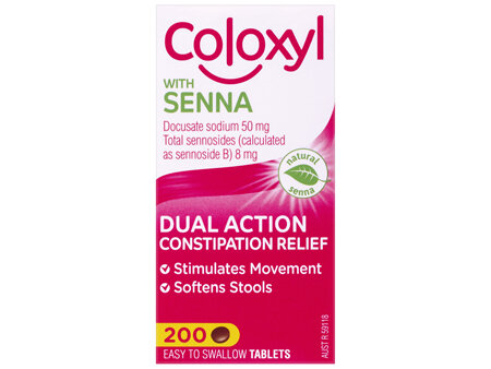 Coloxyl with Senna  200 tablets