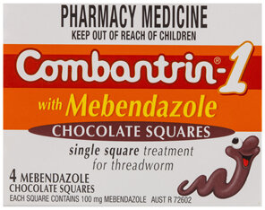 Combantrin-1 Threadworm Chocolate Squares 4 Pack