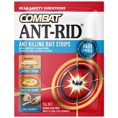 Combat Ant-Rid Bait Strips, with Fast Kill Action, Pest control Insecticides, 10g, 10 Pack