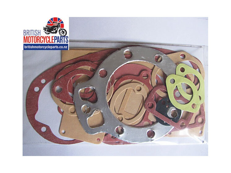 Complete gasket set for 500cc OHV BSA Gold Star B34 models from 1956 to 1963.