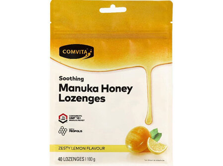 Comvita Manuka Honey Lozenges With Propolis Lemon & Honey 40