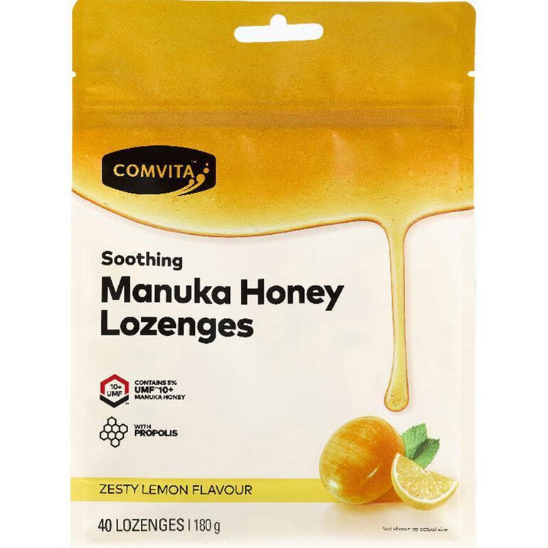 Comvita Manuka Honey Lozenges With Propolis Lemon & Honey 40