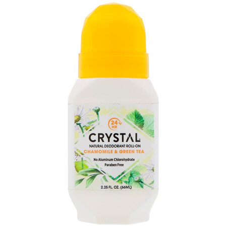CRYSTAL Chamomile & Green Tea Deodorant Roll-On 66ml
