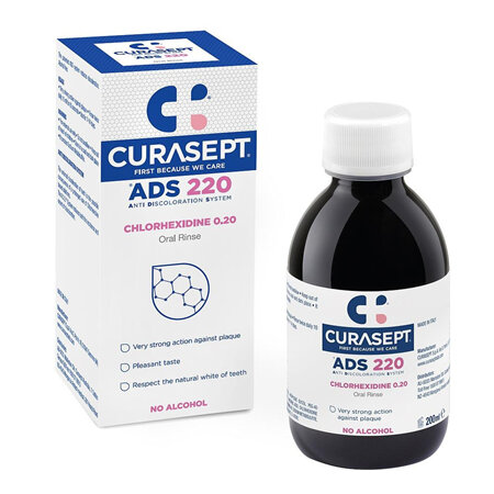 CURASEPT Mouthwash ADS220 Chlorhexidine 200ml