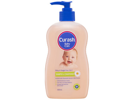 Curash Babycare 2 in 1 Shampoo & Conditioner 400mL