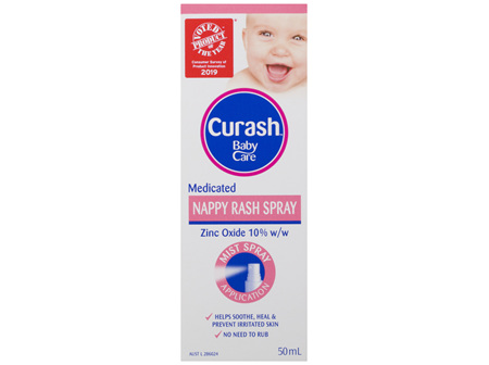 Curash Babycare Medicated Nappy Rash Spray 50mL