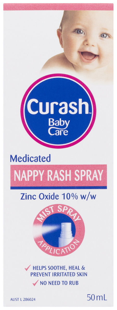 Curash Babycare Medicated Nappy Rash Spray 50mL