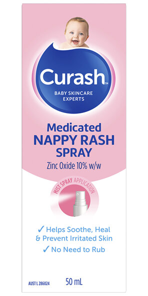 Curash Medicated Nappy Rash Spray 50mL