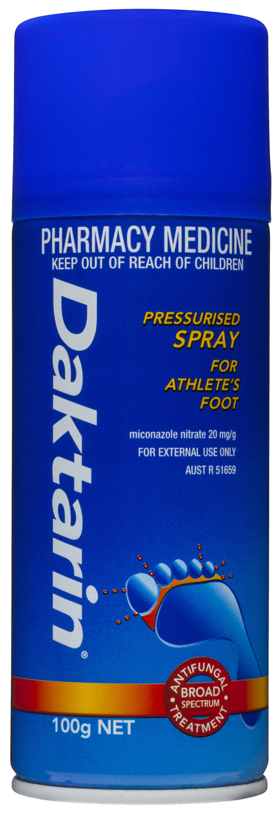 Daktarin Athlete's Foot Pressurised Spray 100g