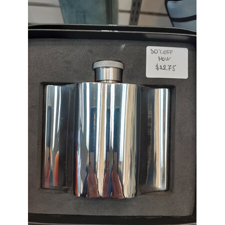 Dapper Chap Moustache Hip Flask