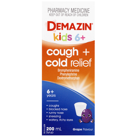 Demazin Cough & Cold Relief Syrup 200mL