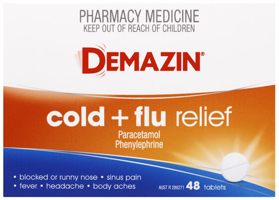Demazin PE Cold & Flu Relief 48 Tablets