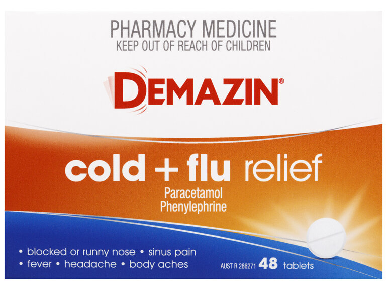 Demazin PE Cold & Flu Relief 48 Tablets