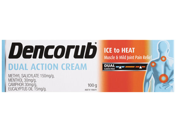 Dencorub Dual Action Pain Relieving Cream 100g