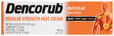 Dencorub Regular Strength Heat Cream 100g