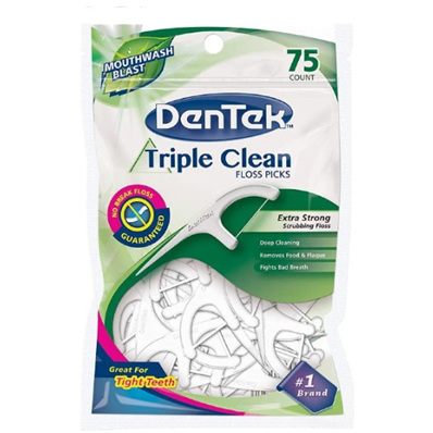 DENTEK Triple Clean Floss Picks 75ct