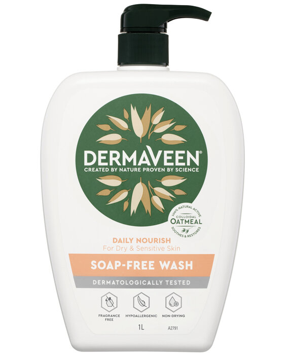 DermaVeen Daily Nourish Soap-Free Wash 1L