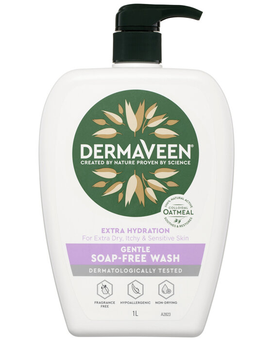 DermaVeen Extra Hydration Soap-Free Wash 1L