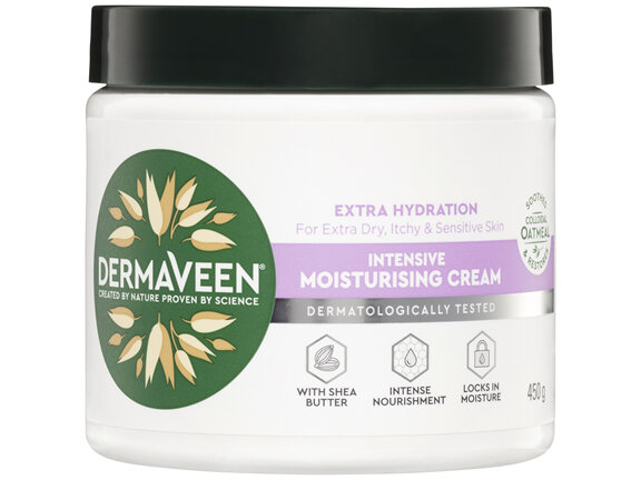 DermaVeen Intensive Extra Hydration Moisturising Cream 450g