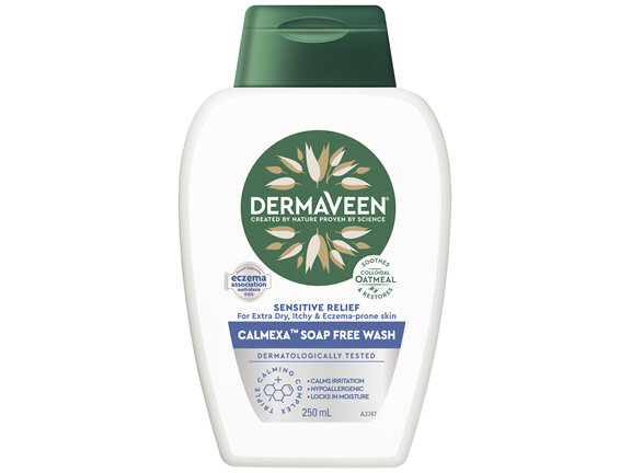 DermaVeen Sensitive Relief Calmexa Soap Free Wash 250mL