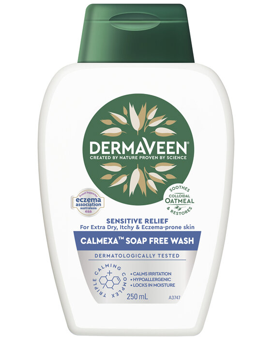 DermaVeen Sensitive Relief Calmexa Soap Free Wash 250mL