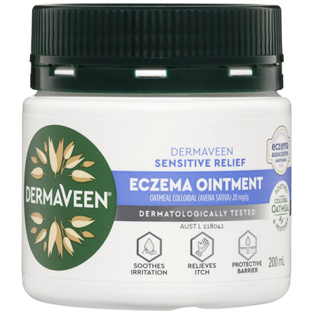 DermaVeen Sensitive Relief Eczema Ointment 200mL
