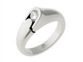 Designer round brilliant diamond platinum engagement ring