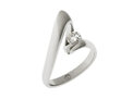 Designer twist platinum band round brilliant diamond engagement ring