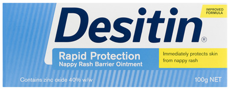 Desitin Rapid Protection Nappy Rash Barrier Ointment 100g