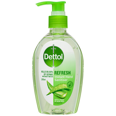 Dettol Antibacterial Instant Hand Sanitiser Refresh 200ml