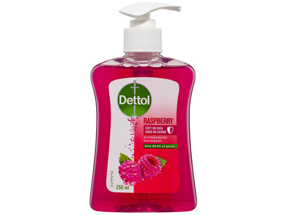 Dettol Antibacterial Liquid Hand Wash Pump Raspberry 250mL