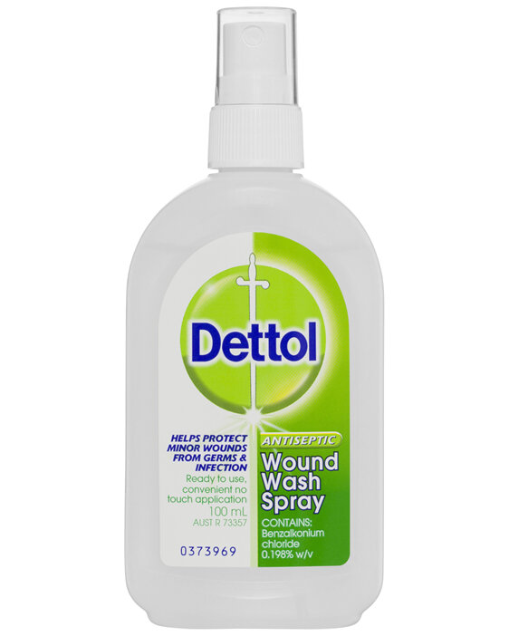 Dettol Antiseptic Disinfectant Wound Wash Spray 100mL