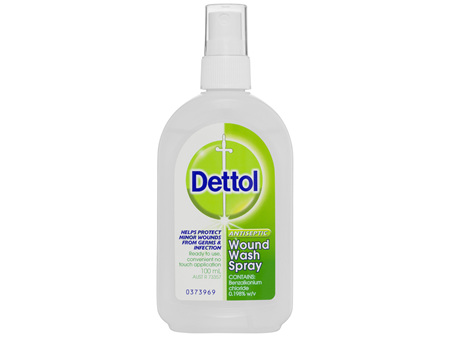 Dettol Antiseptic Disinfectant Wound Wash Spray 100mL